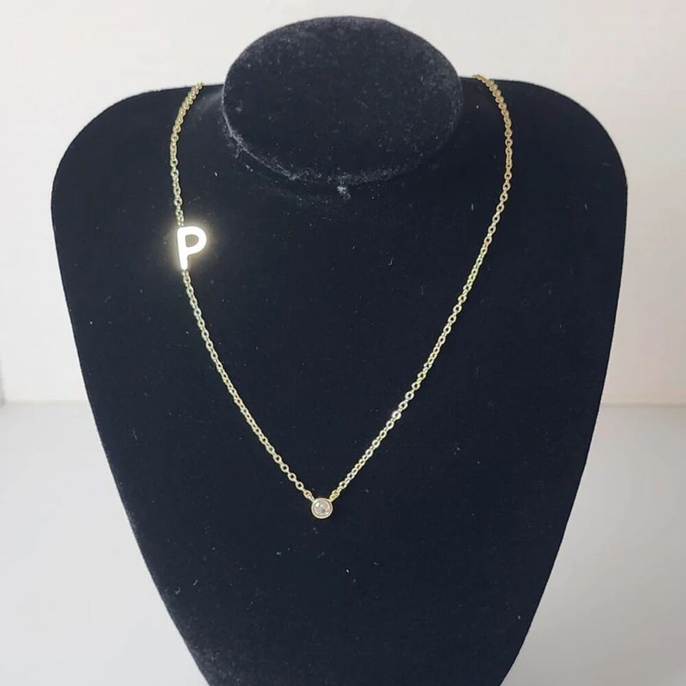 Initial P necklace